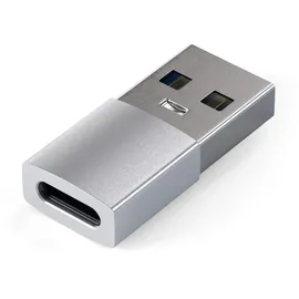 Satechi USB-A auf USB-C Adapter Silber