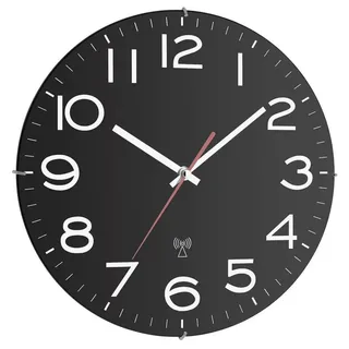 TFA Funk-Wanduhr 60.3509 schwarz