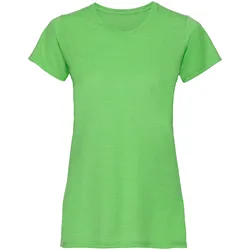 Russell Ladies HD T Damen T-Shirt extra langer Schnitt R-165F-0 Sublimationsdruck geeignet, green marl, 2XL