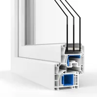 VEKA Softline 76 MD, Balkontür Kunststoff, Weiß, 500 x 1700 mm, einteilig fest, individuell konfigurieren
