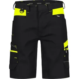 DASSY Arbeitsshorts Stretch Manilla Women 250110 Gr. 48 schwarz/neongelb