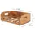 DESIGN DELIGHTS Flaschenregal 46 x 30 x 15 cm Natur