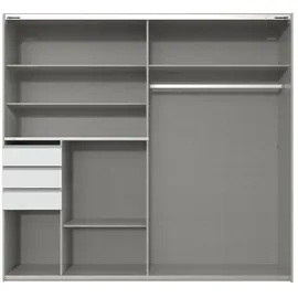 möbel-direkt.de Schwebetürenschrank Coburg 180 x 198 x 65 cm Grau