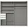 möbel-direkt.de Schwebetürenschrank Coburg 180 x 198 x 65 cm Grau