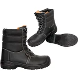 Urgent Winterstiefel Arbeitsschuhe 112 SB Winter Sicherheitsschuhe mit Stahlkappe Gr. 43 - Schwarz - 43