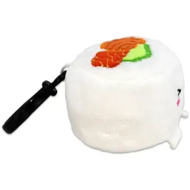 Joy Toy Plushi Plüschfigur mit Schlüsselanhänger Uramaki Sushi mit Lachs 7 cm