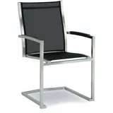 BEST Freizeitmöbel Marbella Schwingstuhl 57 x 64 x 94 cm edelstahl/schwarz
