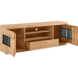 OTTO home Ribe Lowboard 160 cm 55 cm Braun Holzwerkstoff/Glas