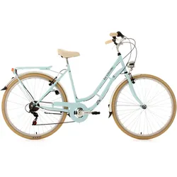 KS Cycling Cityrad »Casino«, 6 Gang, Shimano, Tourney Schaltwerk, Kettenschaltung, für Damen, Kettenschaltung KS Cycling beige 54 cm