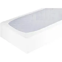 ZOLLNER Spannbettlaken,, Weiß, Naturmaterialien, 200x200 cm, Oeko-Tex® Standard 100,