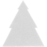 primaflor Primaflor-Ideen in Textil Platzset »Tannenbaum, Weihnachtsdeko«, (Set, 6 St.), ideal als Besteckunterlage, Tischdeko oder Untersetzer, weiß