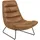 VCM Relaxsessel Milford Mikrofaser 82,5 x 97 x 93 cm Cognac