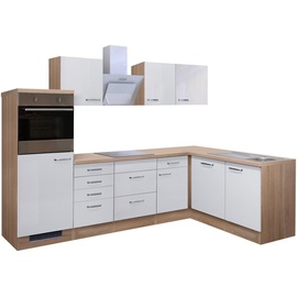 Flex-Well Winkelküche »Florenz«, Breite 280 x 205 cm, mit und ohne E-Geräten lieferbar, weiß