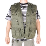 Mil-Tec Jagd- und Anglerweste oliv, XXL