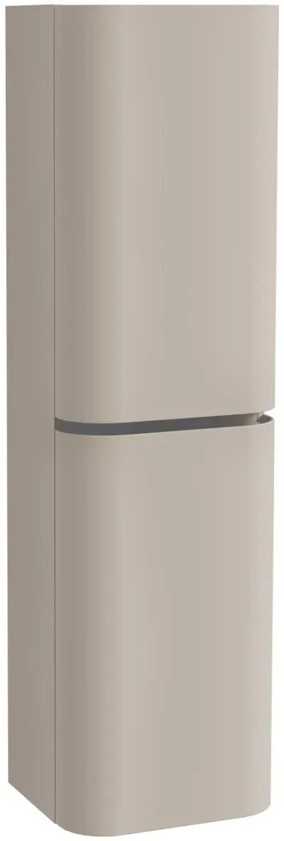 VitrA Glora Hochschrank mit 2 Türen Türanschlag rechts 45 x 39 x 160 cm (BxTxH) Taupe Matt,80405 80405