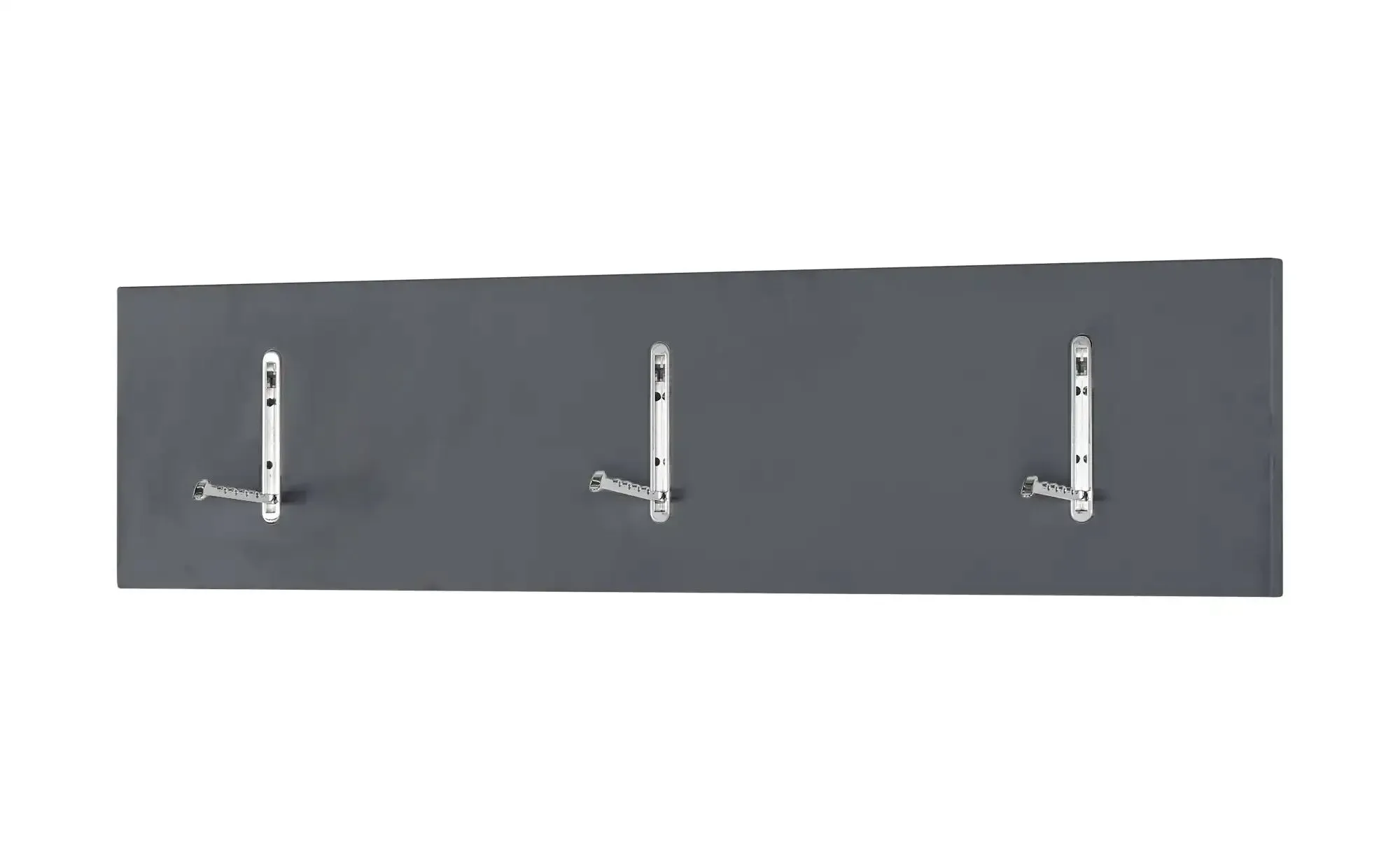 Wohnwert Garderobenleiste  Nicolo , grau , MDF-Platte , Maße (cm): B: 100 H: 25 T: 3.0