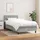 vidaXL Boxspringbett mit Matratze Hellgrau 100x200 cm Stoff