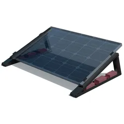 Flachdach-Aufständerung – “Flat-Flex”-Set Black Line – für 1 x PV-Modul