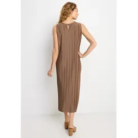 LASCANA Plisseekleid Sommerkleid Braun 38