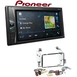 EHO Pioneer DMH-G220BT 2-DIN Autoradio Mediacenter Bluetooth USB AUX passend für Nissan Note 2006-2013 schwarz