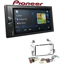 EHO Pioneer DMH-G220BT 2-DIN Autoradio Mediacenter Bluetooth USB AUX passend für Nissan Note 2006-2013 schwarz