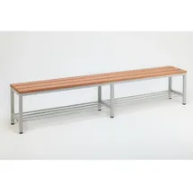 Szagato Umkleidebank BxHxT: 30 x 42 x 200 cm, Stahl/Holz - grau