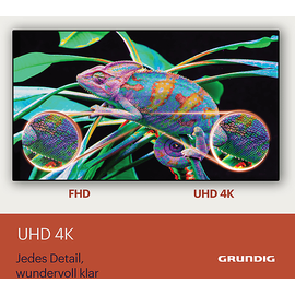 Grundig 65 GUB 7340 165,1 cm, (65") 4K, Ultra HD Schwarz