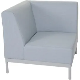 Mendler HWC-C47 Sofa Outdoor blau/braun