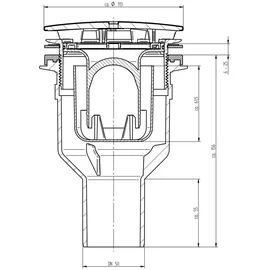Schulte Ablauf für extra-flache Duschwannen