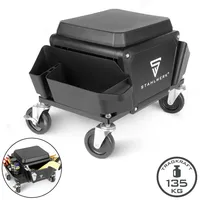 STAHLWERK Werkstatthocker Kunststoff/Polypropylen/Stahl schwarz 135 kg
