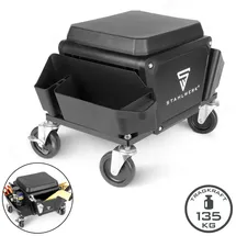 STAHLWERK Werkstatthocker Kunststoff/Polypropylen/Stahl schwarz 135 kg