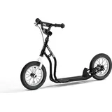 Yedoo Scooter Yedoo One für Kinder ab 100 cm. mit Luftreifen 12/12 und Ständer Schwarz Schwarz