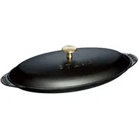 Staub Fischplatte 31 cm schwarz