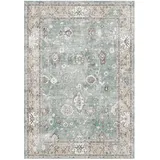 Bamyum Zuleo Waschbarer Teppich Vintage Bedruckter Chenille-Druck Maschinell Hergestellt 120x180 cm (120 x 180 cm)