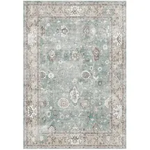 Bamyum Zuleo Waschbarer Teppich Vintage Bedruckter Chenille-Druck Maschinell Hergestellt 120x180 cm (120 x 180 cm)