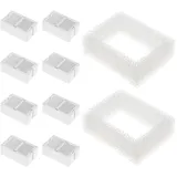YINETTECH Haustier-Wasserbrunnenfilter, kompatibel mit Vakdon Katzen-Trinkbrunnen, inklusive 8 Aktivkohlefilter und 2 Schaumstofffilter, Haustier-Wasserspenderfilter