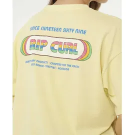 Rip Curl Surf Revival Heritage Tee pastel yellow M