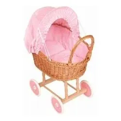 SIVA 270019 Puppenwagen Korb rosa