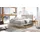 Hasena Boxspringbett 140-180 cm Braun / Hellgrau, Liegefläche:180 x 200 cm, Topper:Agrea-Topper
