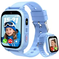 YEDASAH 4G Smartwatch Kinder, Videoanruf Kinderuhr mit GPS und Telefon, Spiele, Schulmodus, Kamera, SOS, IP68 Wasserdicht, Wecker