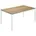 Tisch Soft weiß 80 x 60 592 Dekton sirius