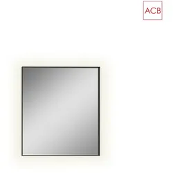 ACB LED Spiegel ORISTANO 3957, H 71cm, 50W, 3000K, 3536lm, IP44, schwarz ACB-A3957000N