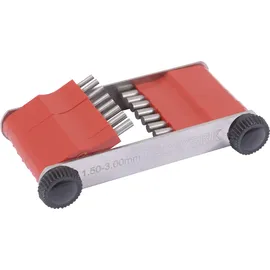 tecwerk Düsenlehre 1,5-3,0mm Stiftanzahl 16 St.TECWERK