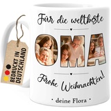 Tassenliebling® Oma Tasse mit Fotos personalisiert - Fototasse mit eigenen Bildern selbst gestalten - Oma Geschenk zum Geburtstag, Muttertag, Weihnachten für die beste Oma