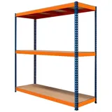 Monster Racking Lagerregal Stahl 180 x 180 x 60cm blau