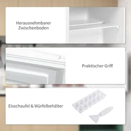 Homcom Mini-Gefrierschrank 35 L Weiß