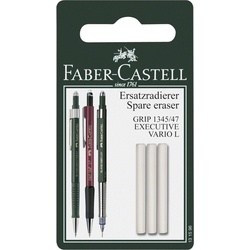 FABER-CASTELL Radiergummis für Bleistifte weiß