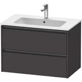 Duravit „Ketho.2“ Waschtischunterbau wandhängend für Me by Starck Waschtisch × graphit supermatt