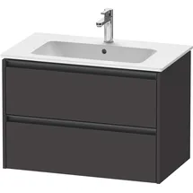 Duravit „Ketho.2“ Waschtischunterbau wandhängend für Me by Starck Waschtisch × graphit supermatt
