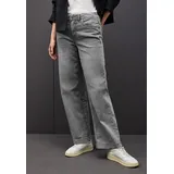 STREET ONE Wide Leg Jeans Light Grey Random Washed 32 - 32W / 30L